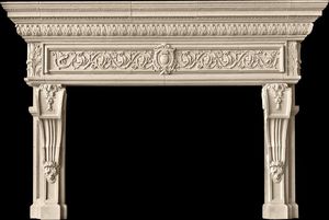 cornice per camino contemporanea 1