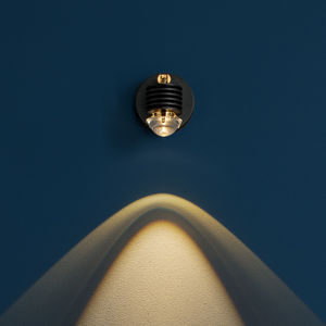 applique moderna / in ottone / in vetro / LED