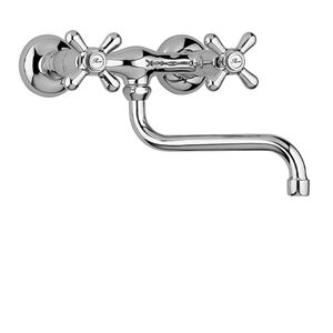 miscelatore doppio comando da parete