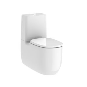 WC filomuro / in ceramica / senza brida