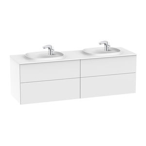 mobile lavabo doppio / sospeso / in agglomerato / moderno
