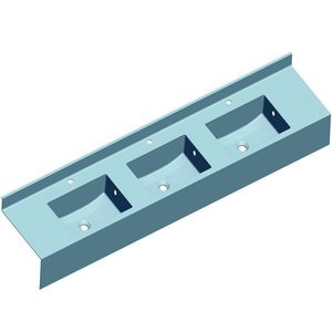 piano lavabo in resina / in fibra di vetro / ad uso professionale