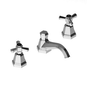 miscelatore doppio comando per lavabo / da appoggio / in metallo cromato / in bronzo