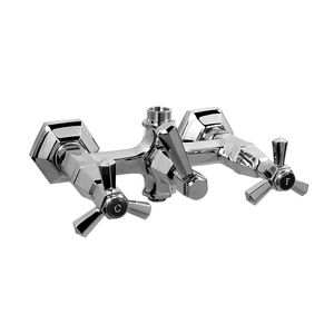 miscelatore doppio comando per doccia / da parete / in metallo cromato / in bronzo