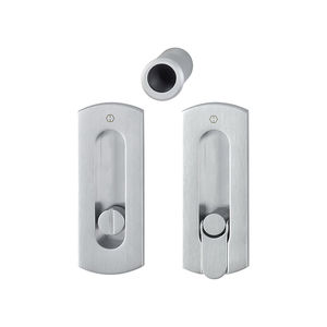 maniglia per porta scorrevole / in ottone / moderna / con serratura integrata