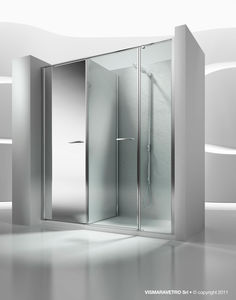 box doccia in vetro / a nicchia / con porta pivotante