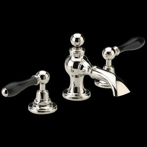 miscelatore doppio comando per lavabo / da appoggio / in metallo / da bagno