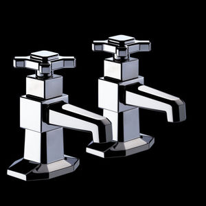 miscelatore doppio comando per lavabo / da appoggio / in metallo / da bagno