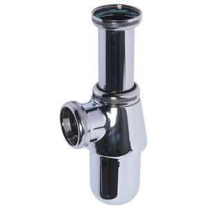sifone per lavabo in ottone cromato