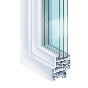 profilato per finestra in PVC