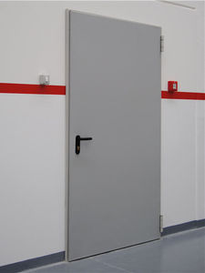 porte industriali battenti / in acciaio galvanizzato / tagliafuoco / automatiche