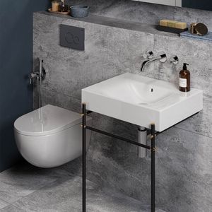 supporto per lavabo in metallo
