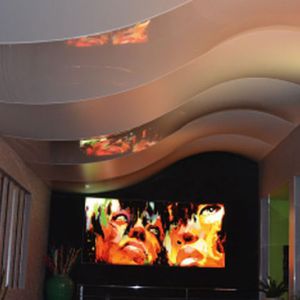 soffitto teso in tessuto / in pannelli / decorativo / a colori