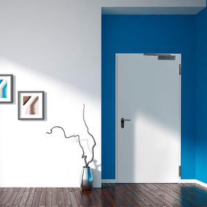 porta da interno / battente / in acciaio galvanizzato / in laminato