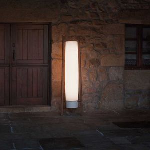 lampada da terra / moderna / in legno / in polietilene