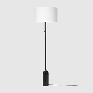 lampada da pavimento / moderna / in tessuto / in marmo