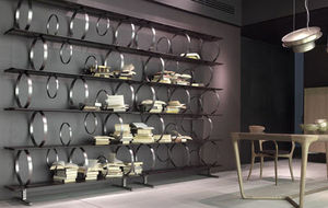 scaffale modulare / design originale / in ciliegio / in noce americano