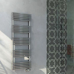 scaldasalviette ad acqua calda / elettrico / in acciaio inox / moderno
