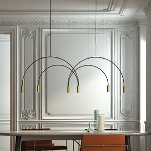 lampada a sospensione / moderna / in alluminio / in PMMA