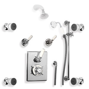 set doccia da parete / da incasso a muro / classico / con soffione fisso
