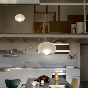 lampada a sospensione / moderna / in vetro soffiato / LED