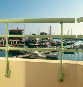 ringhiera in alluminio / a sbarre / da esterno / per balcone