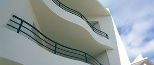 ringhiera in alluminio / a sbarre / da esterno / per balcone