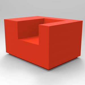 poltrona moderna / in tessuto / con braccioli / imbottita
