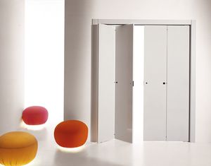 porta da interno / a libro / in legno / senza vetri