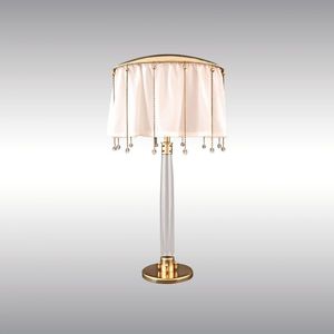 lampada per ufficio / classica / in seta / in ottone