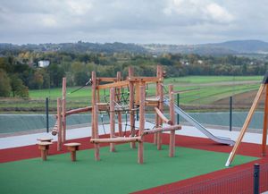 struttura d'arrampicata per parco giochi