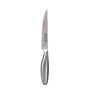 coltello da bistecca con manico in acciaio inossidabile