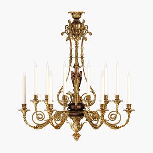 lampadario in stile Luigi XVI