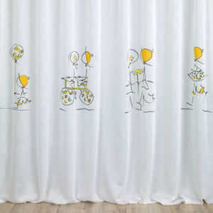 tendina voile con motivo per bambini 1