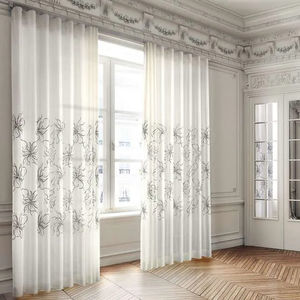 tendina voile con motivi floreali 1