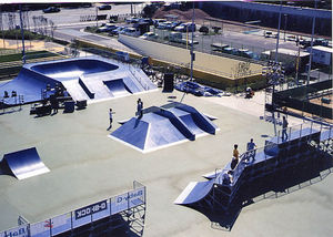 skatepark in metallo