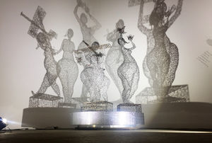 scultura in acciaio