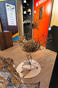 scultura in acciaio