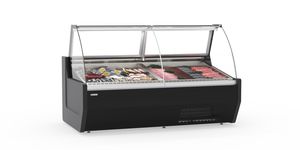 vetrina refrigerata con scaffali