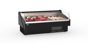 vetrina refrigerata con scaffali