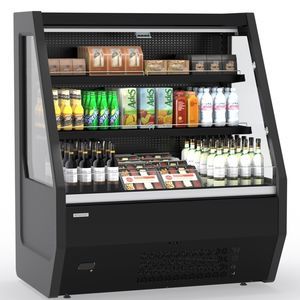 vetrina refrigerata con scaffali