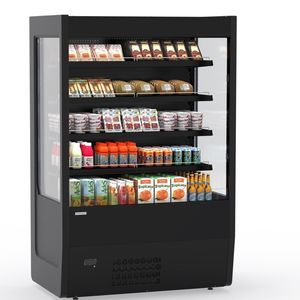vetrina refrigerata con scaffali