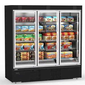 vetrina refrigerata con scaffali