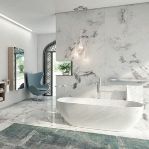 vasca da bagno da appoggio / ovale / in acrilico