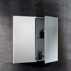 mobile da bagno con specchio / moderno / in vetro / da parete