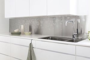 pannello retrocucina in acciaio inossidabile