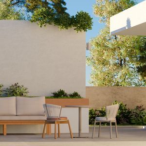 sedia da giardino contemporanea