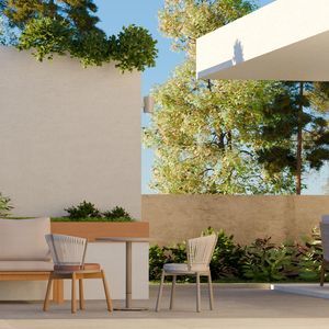 sedia da giardino contemporanea