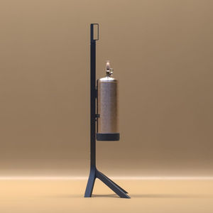 supporto porta estintore in alluminio