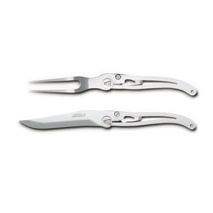 coltello da pesce con manico in metallo